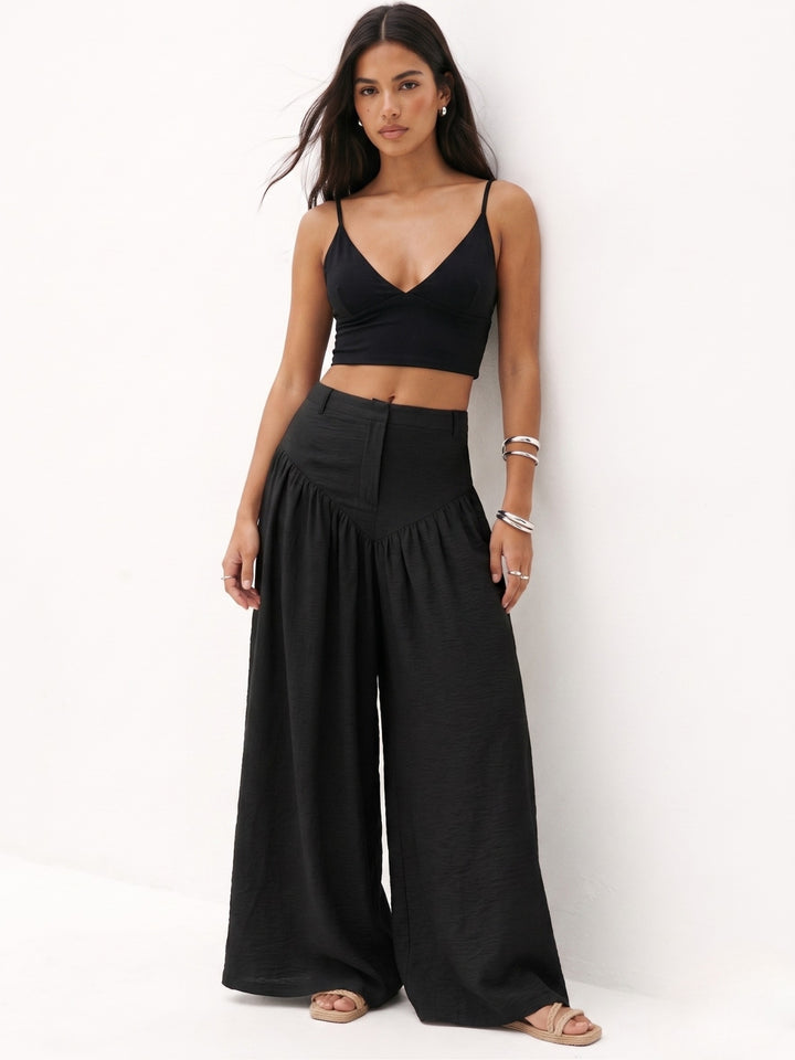 Black High Waist Trousers