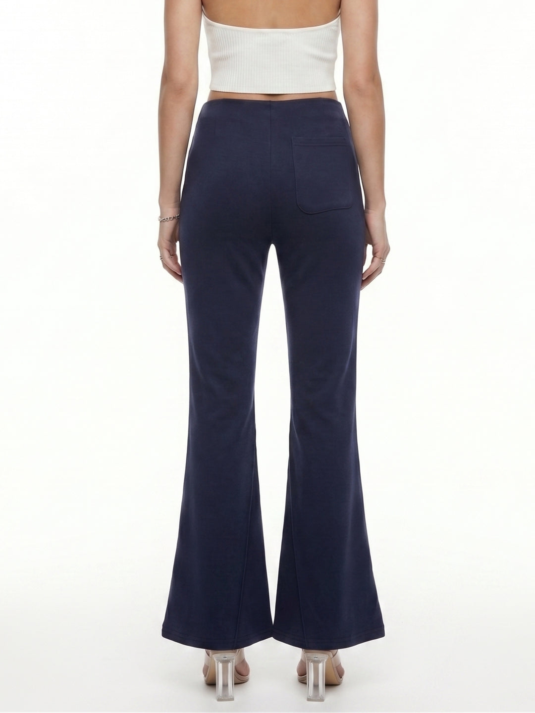 Navy Blue Bottom Flare Pant