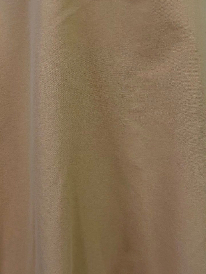 Beige High Waisted Box Pleated Skirt