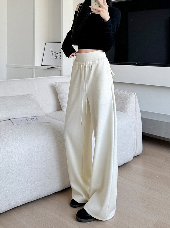 Off White Baggy Fit Elasticated Drawstring Joggers
