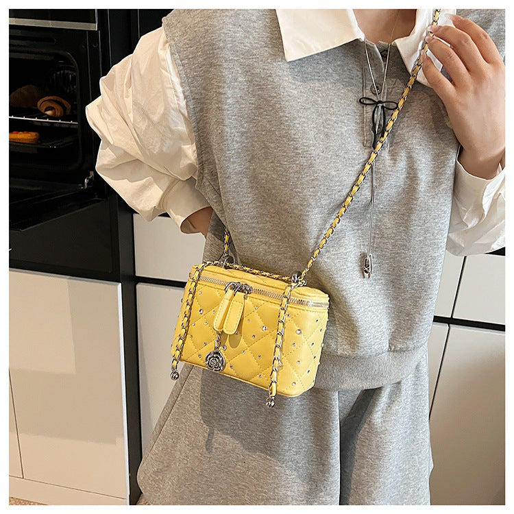Yellow Mini Squarebox Handbag