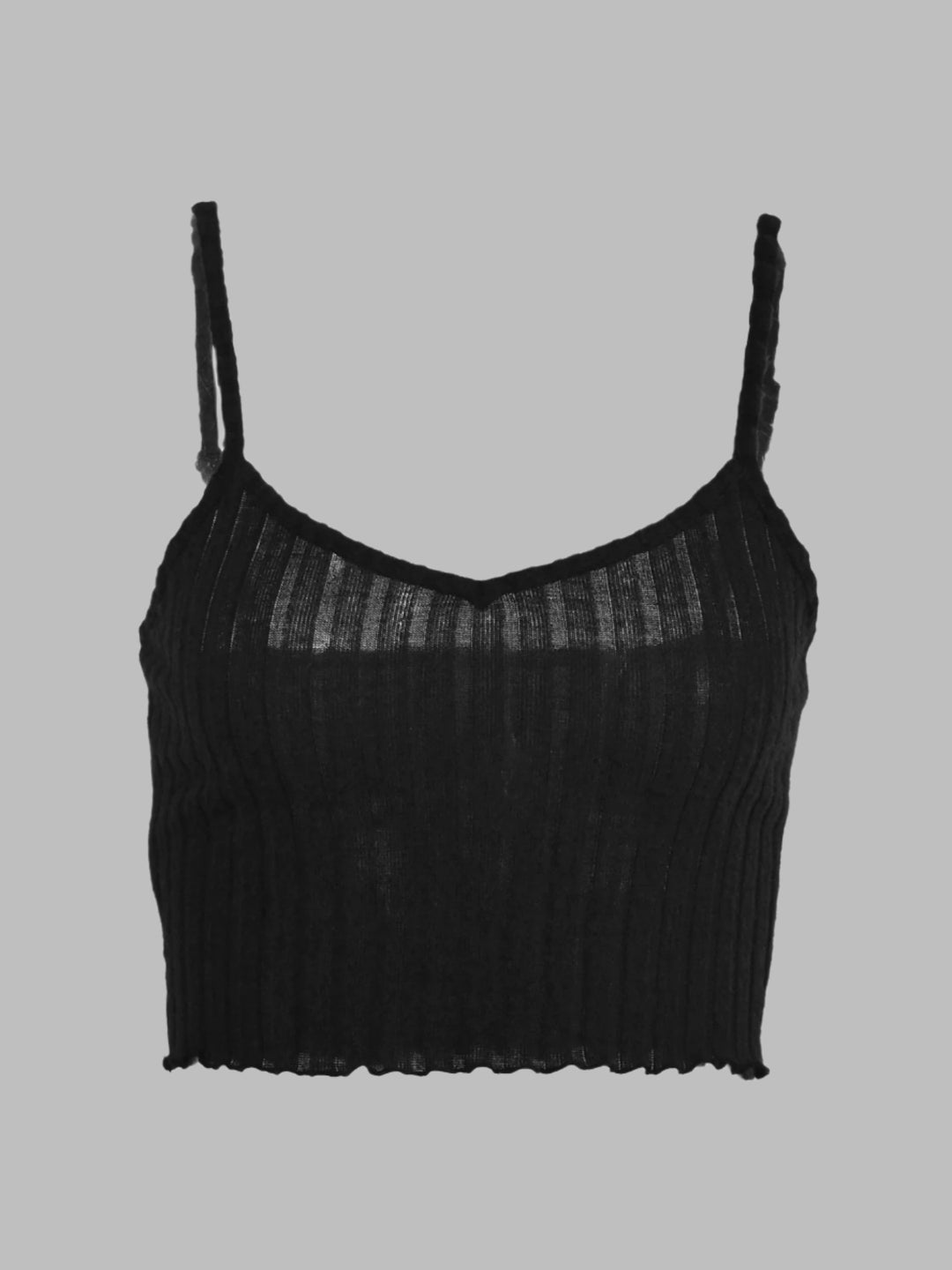 Black Lace Crop Top