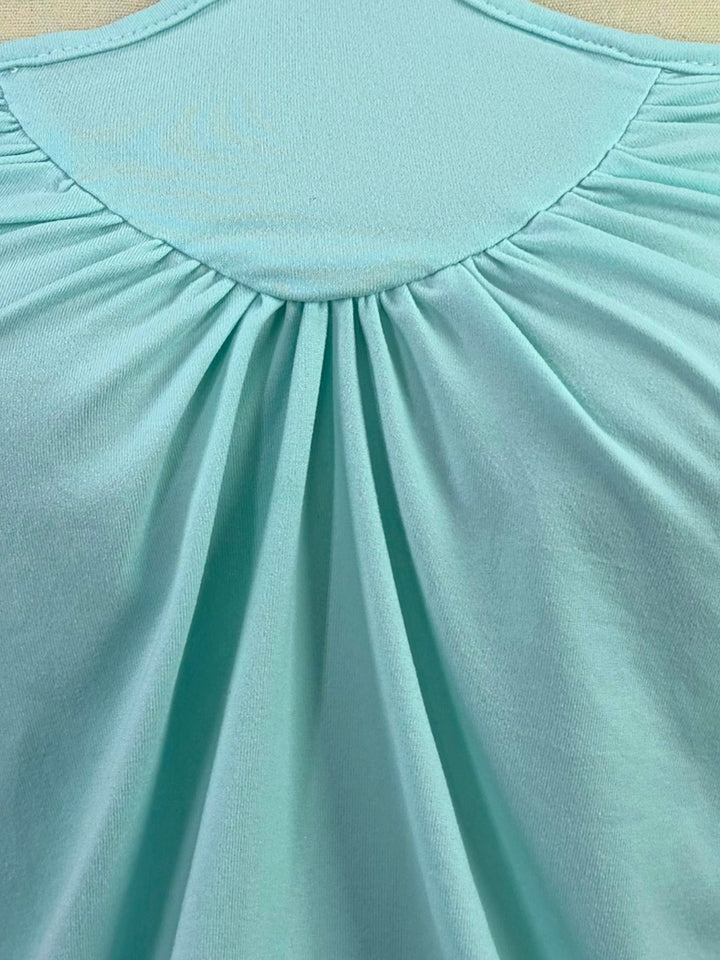 Aqua Halter Neck Fitted Waist Top