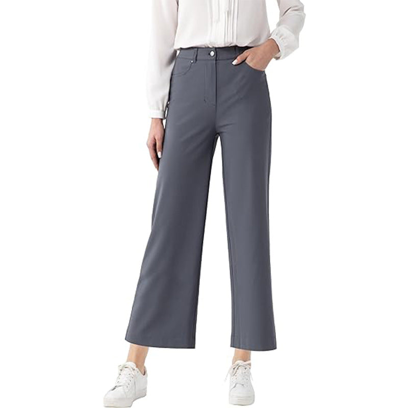 Grey Straight Fit Trouser