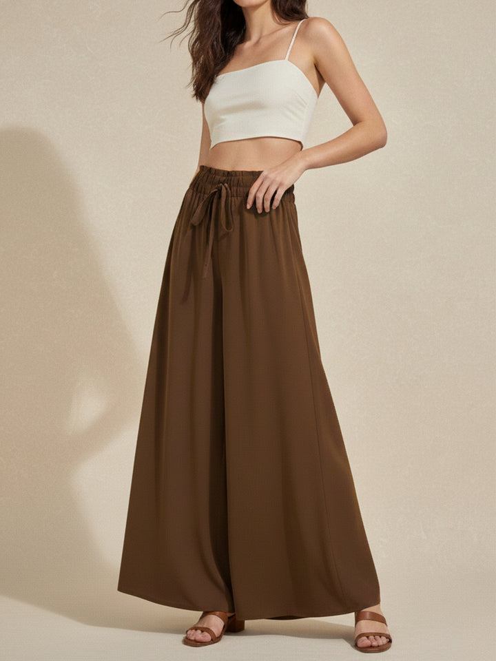 Brown Wide Leg Trouser