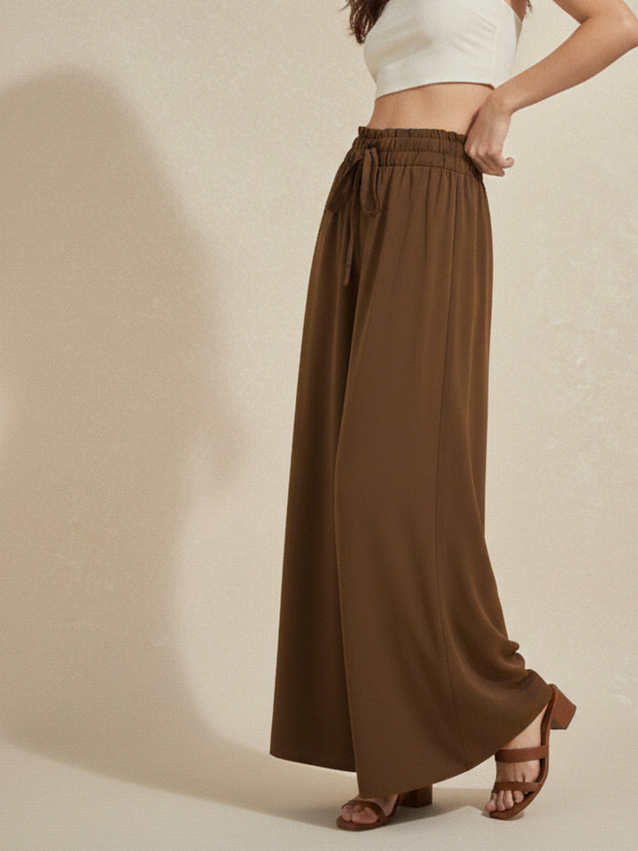 Brown Wide Leg Trouser