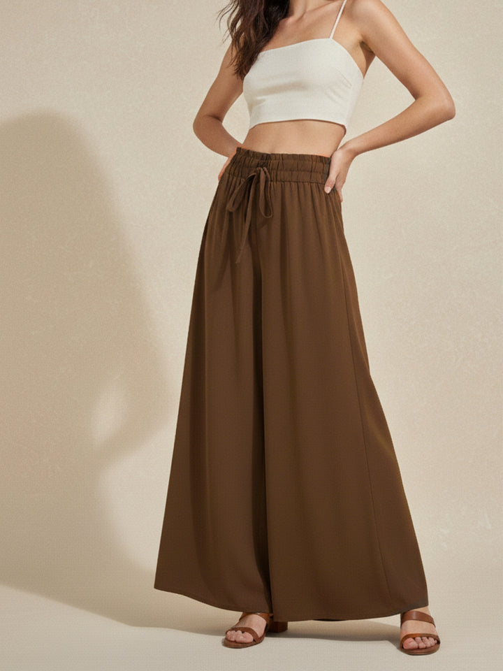 Brown Wide Leg Trouser