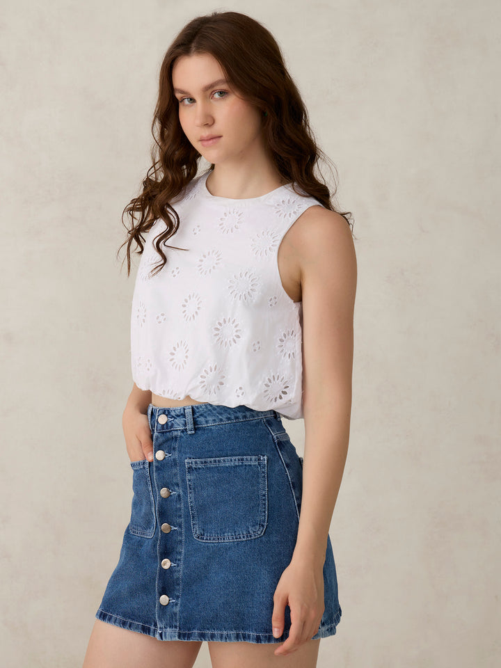 White Bubble Top