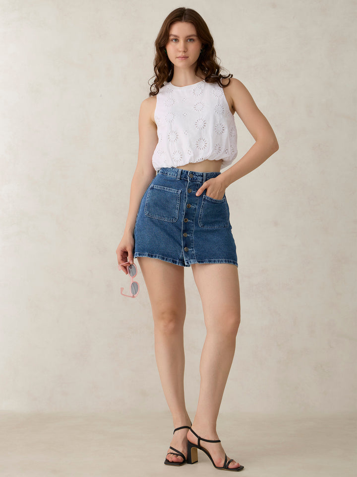 White Bubble Top