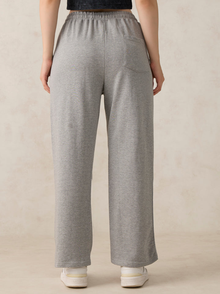 Grey Heart Printed Joggers