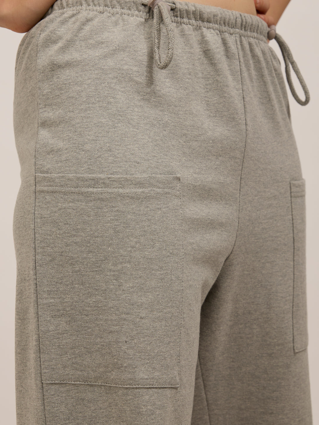 Grey Patch Pocket Sweatpants