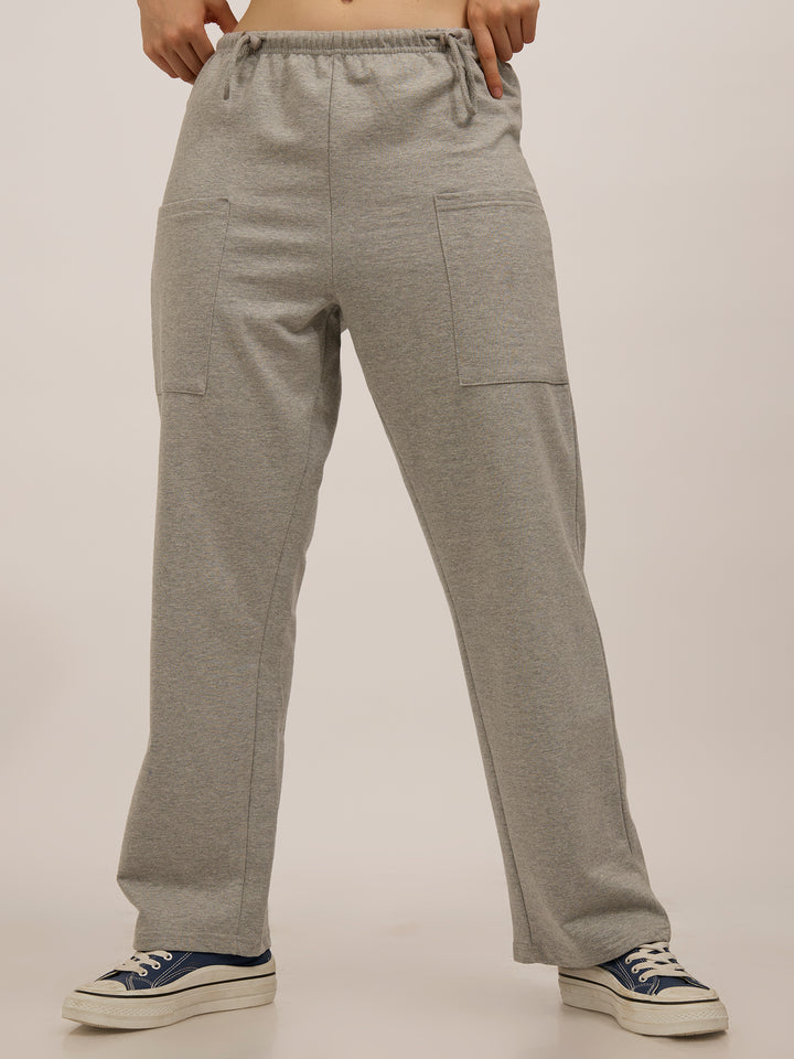 Grey Patch Pocket Sweatpants