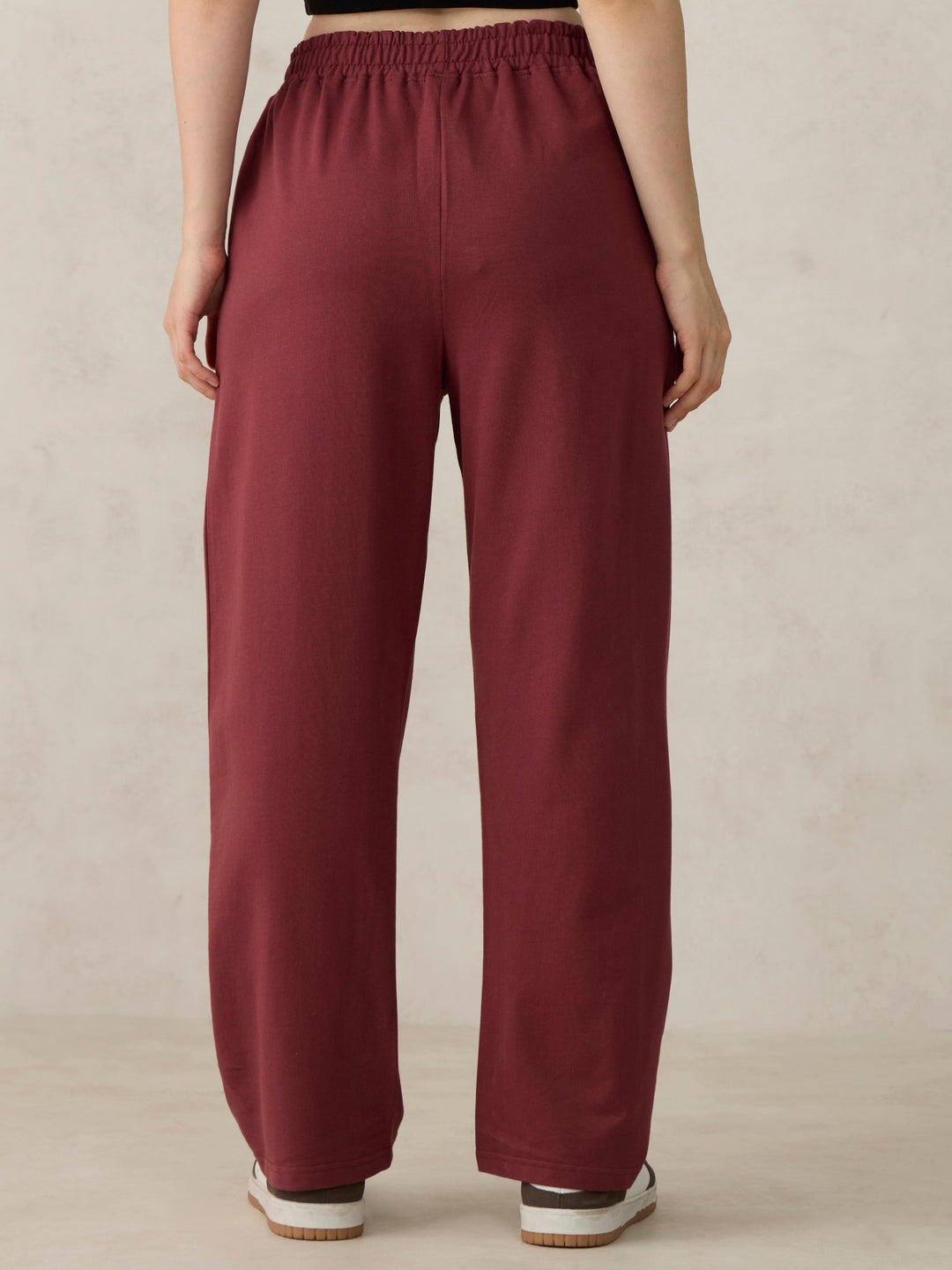 Brown V Waistband Sweatpants