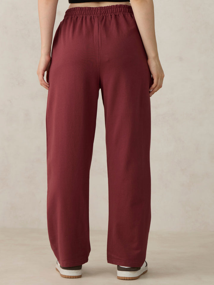 Brown V Waistband Sweatpants