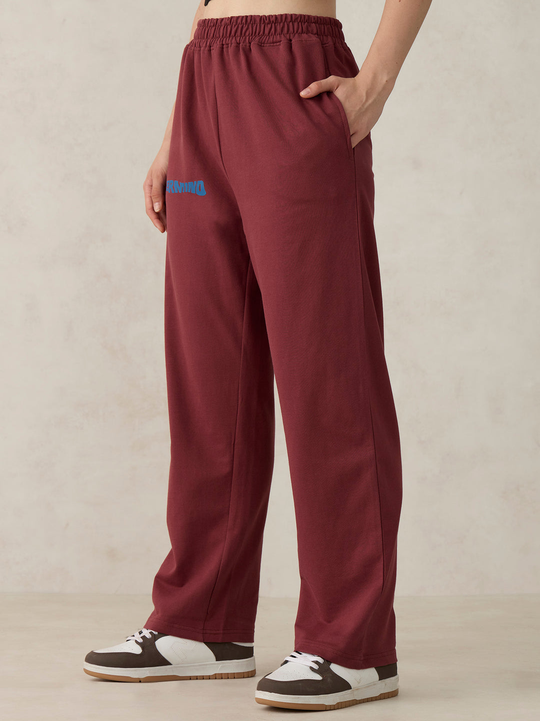 Brown V Waistband Sweatpants