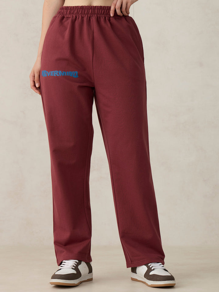 Brown V Waistband Sweatpants