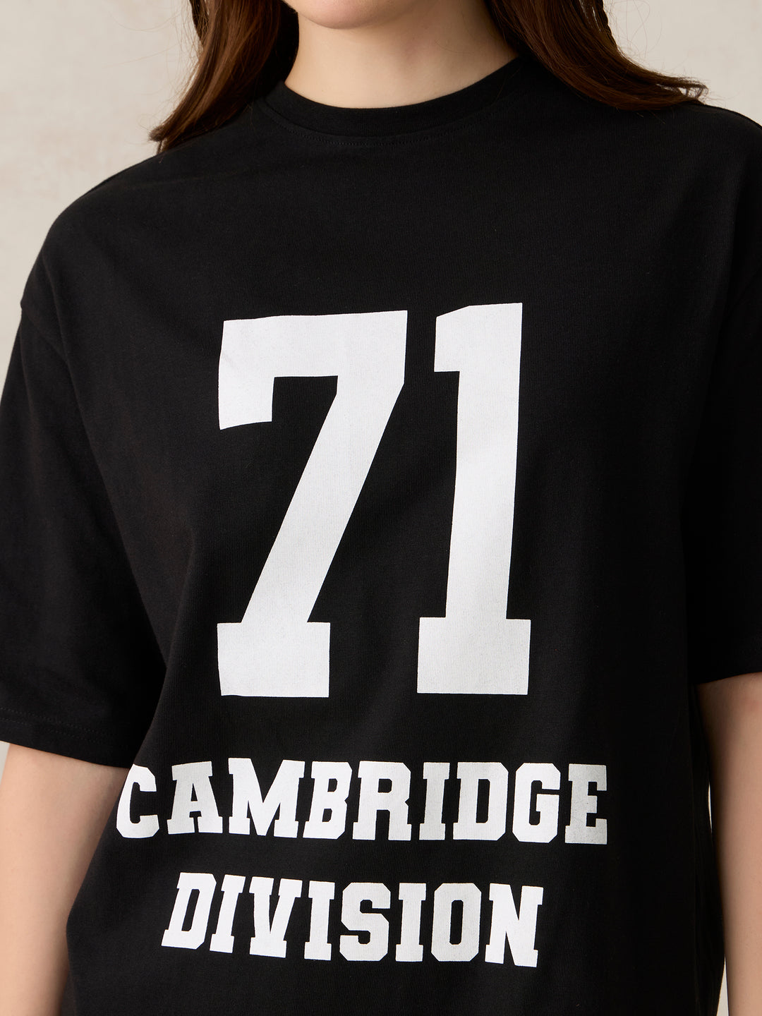 Black Varsity Graphic Dress