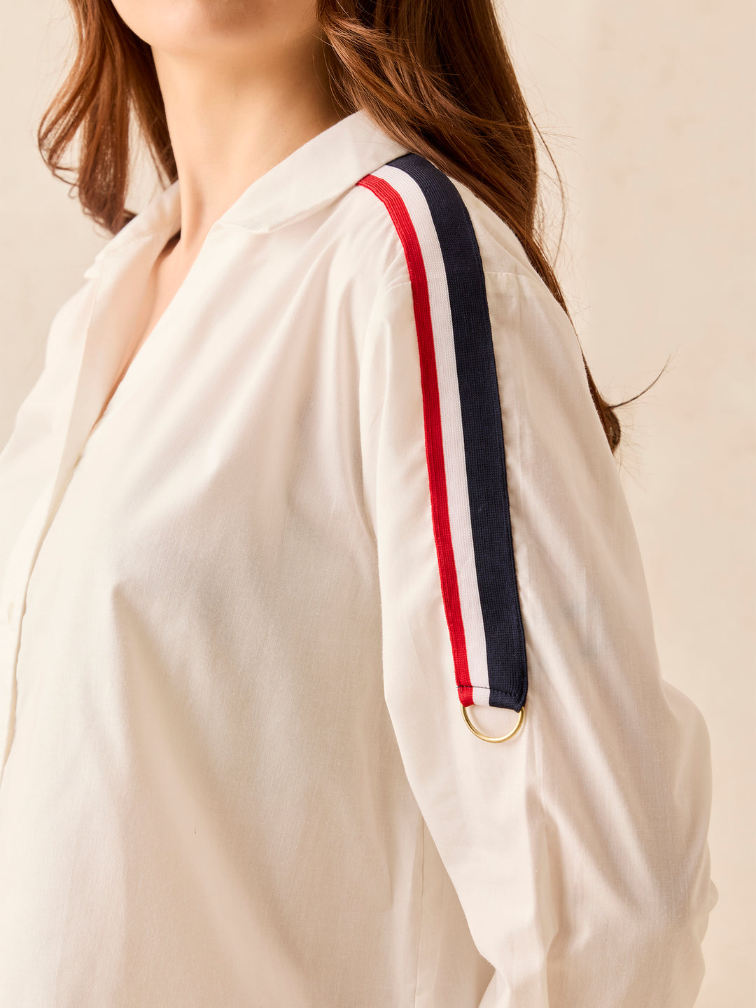 White Regular Full Sleeve Shirt