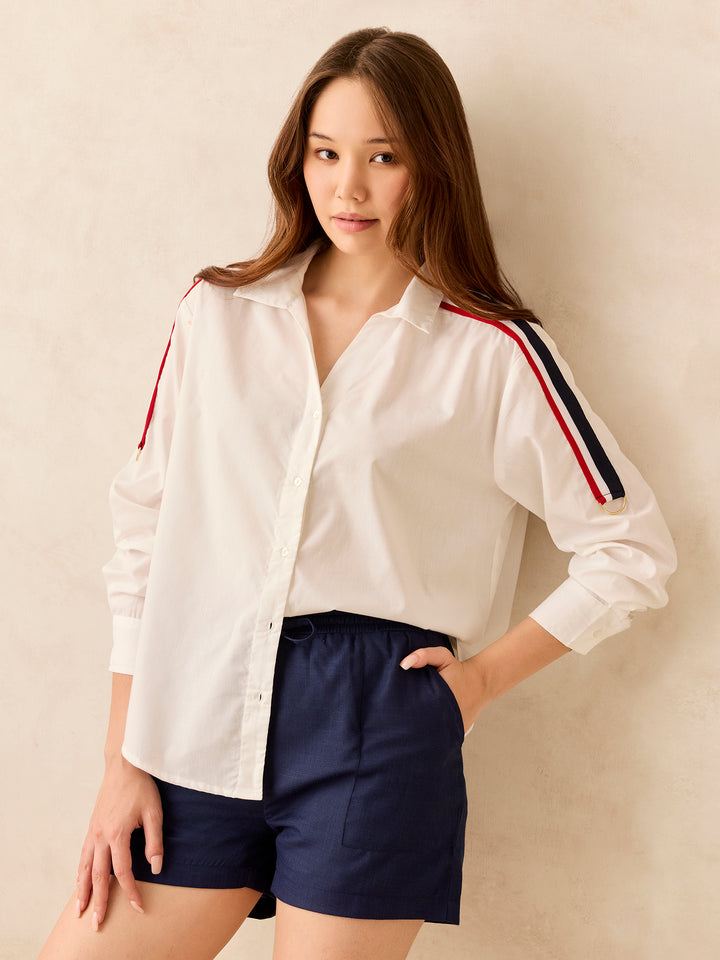 White Regular Full Sleeve Shirt