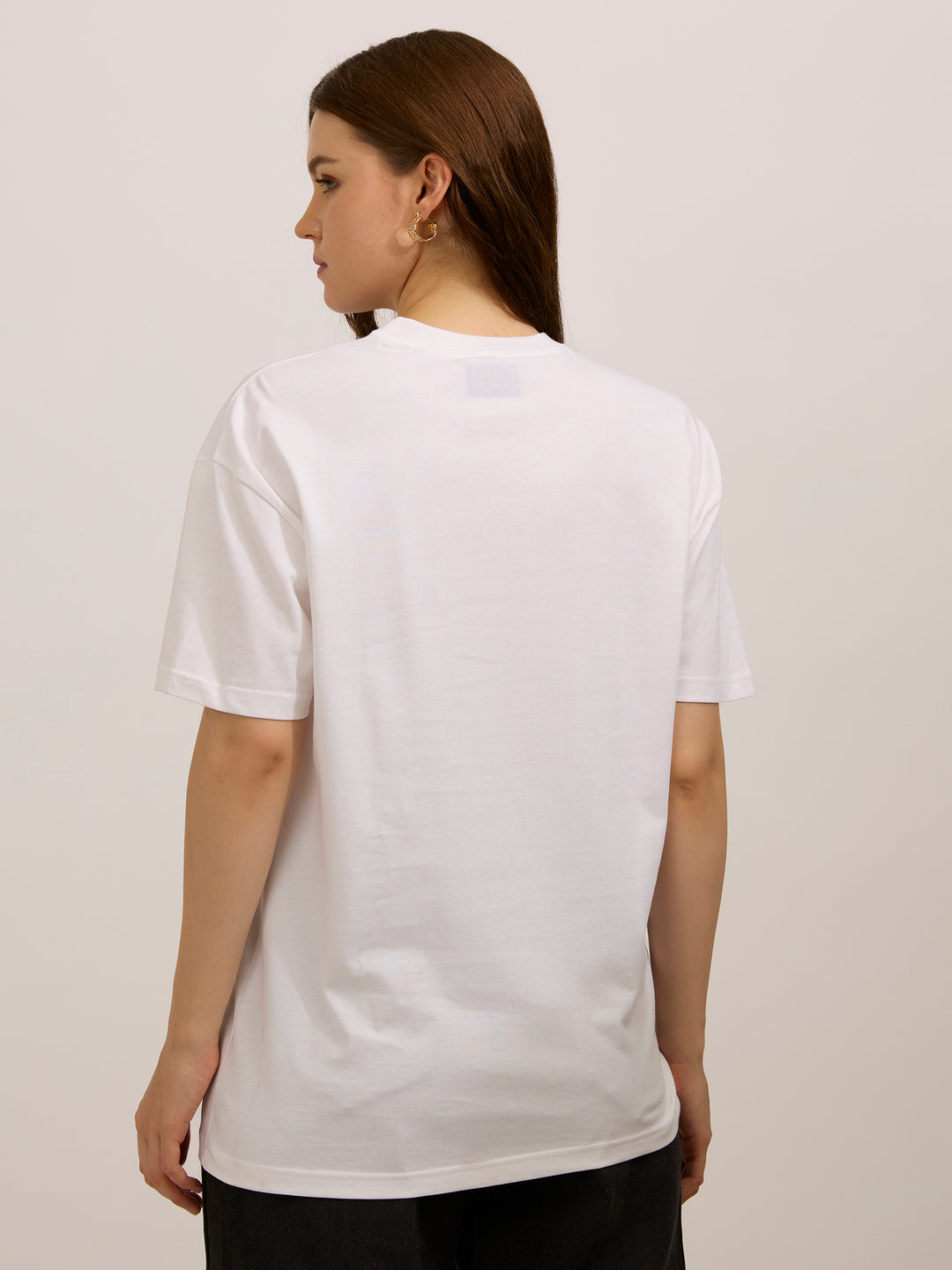 White Oversized Graphic T-Shirt