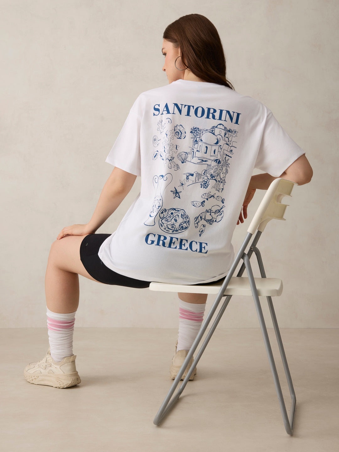 White Oversized T-Shirt With Graphic