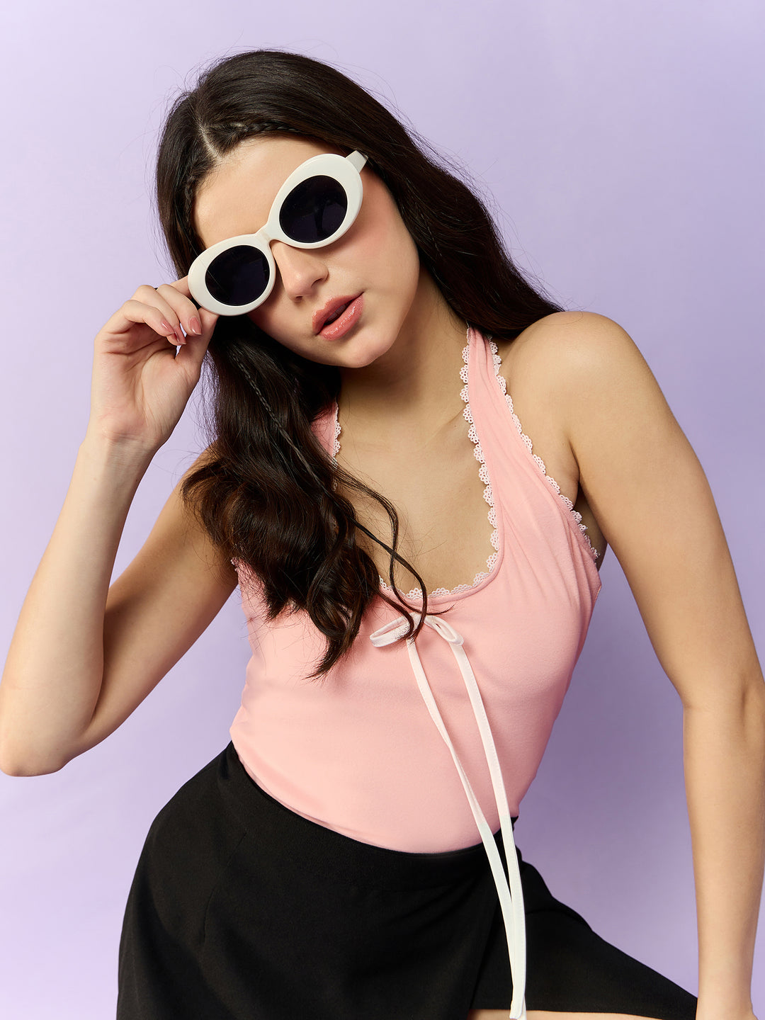 Pink Tank Top with Bow