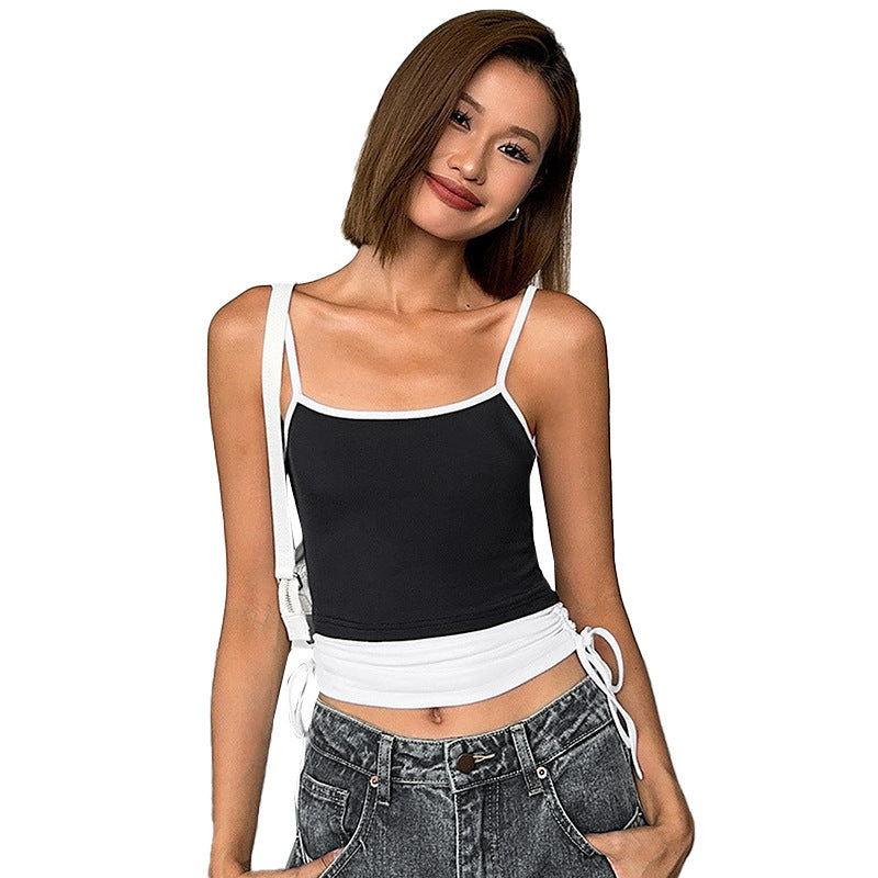 Black Tie Up Camisole Top