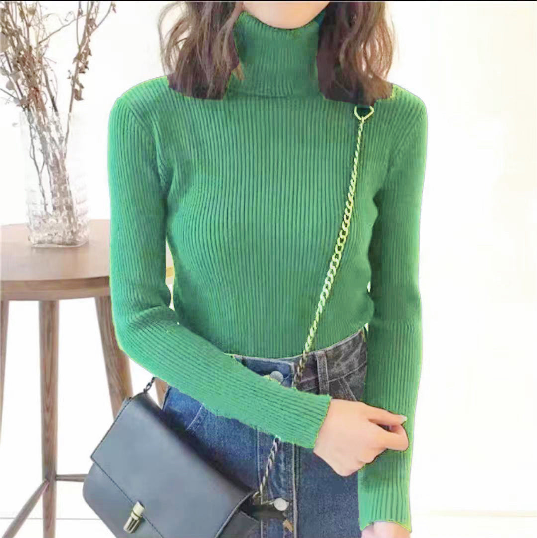 Light Green High Neck Top
