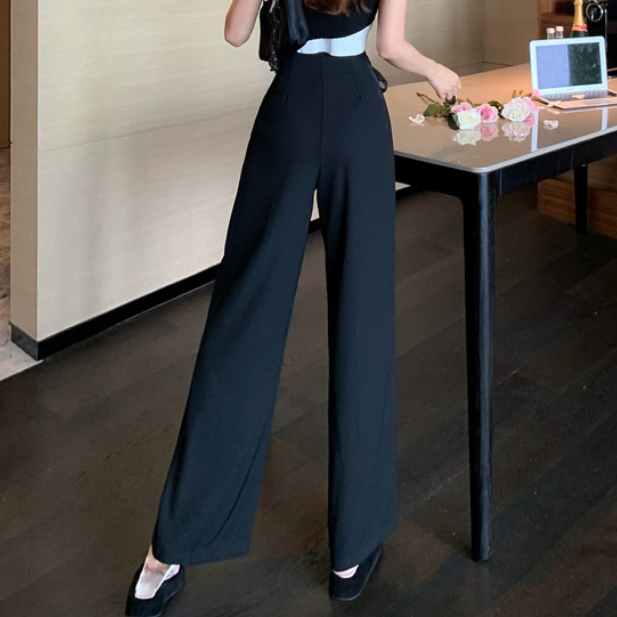 Black Pleated Pants