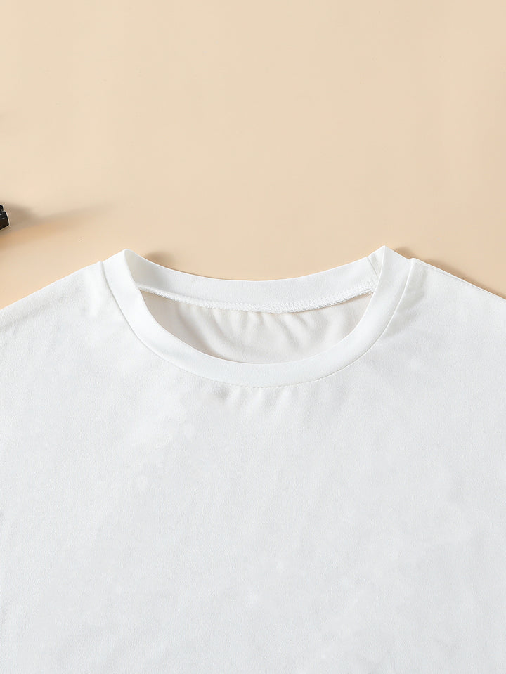 White Heart Print Tshirt