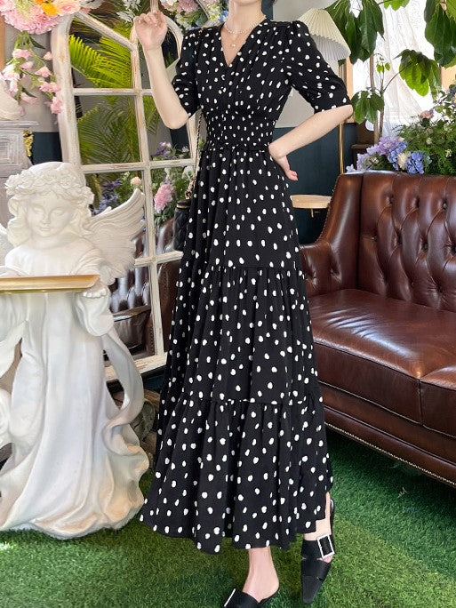 Black Tiered Maxi Dress