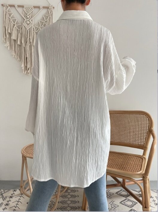 White Textured Shirt