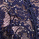 Navy Blue Lace Mock Neck Top