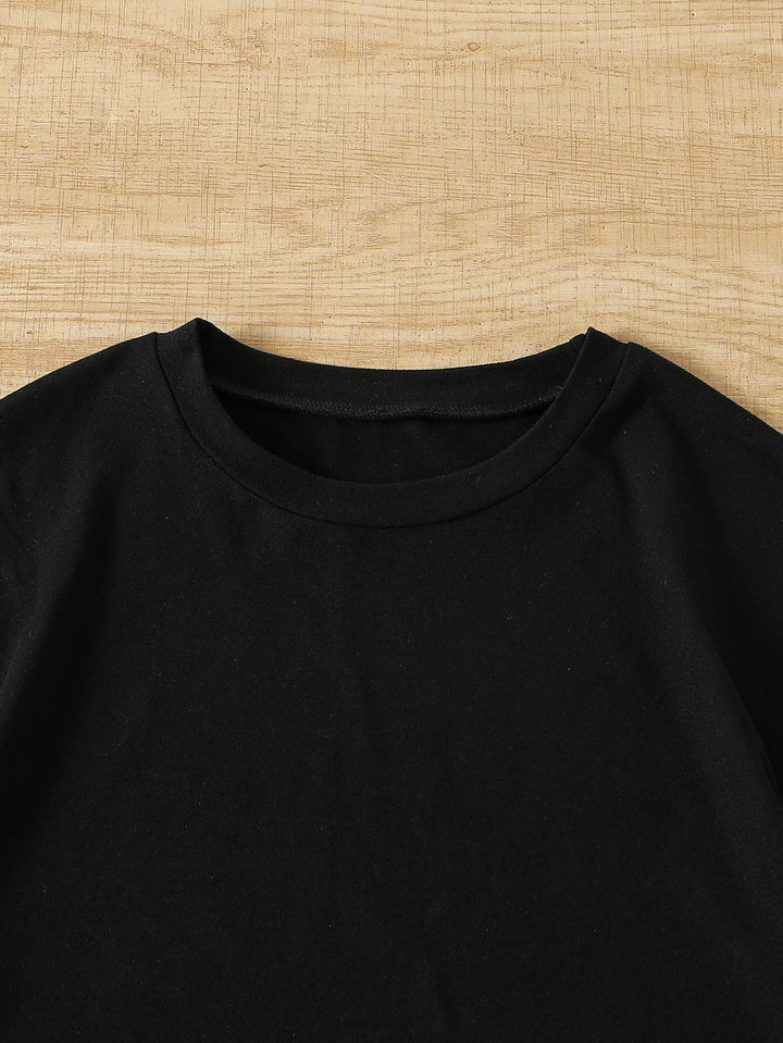 Black Graphic Regular Tshirt