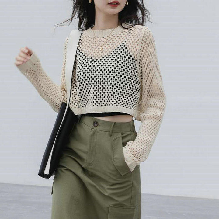 Cream Crochet Top
