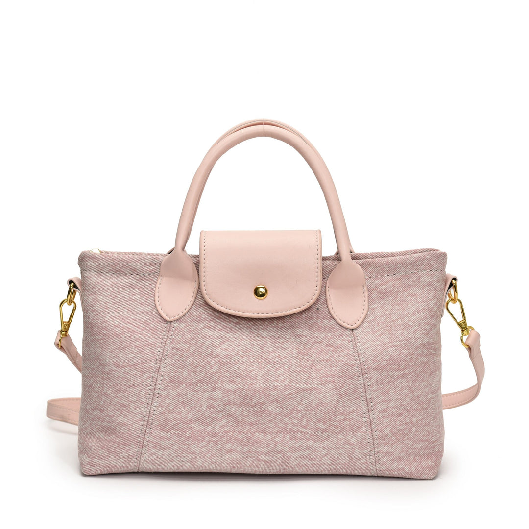 Pink Washed Canvas Hand Bag
