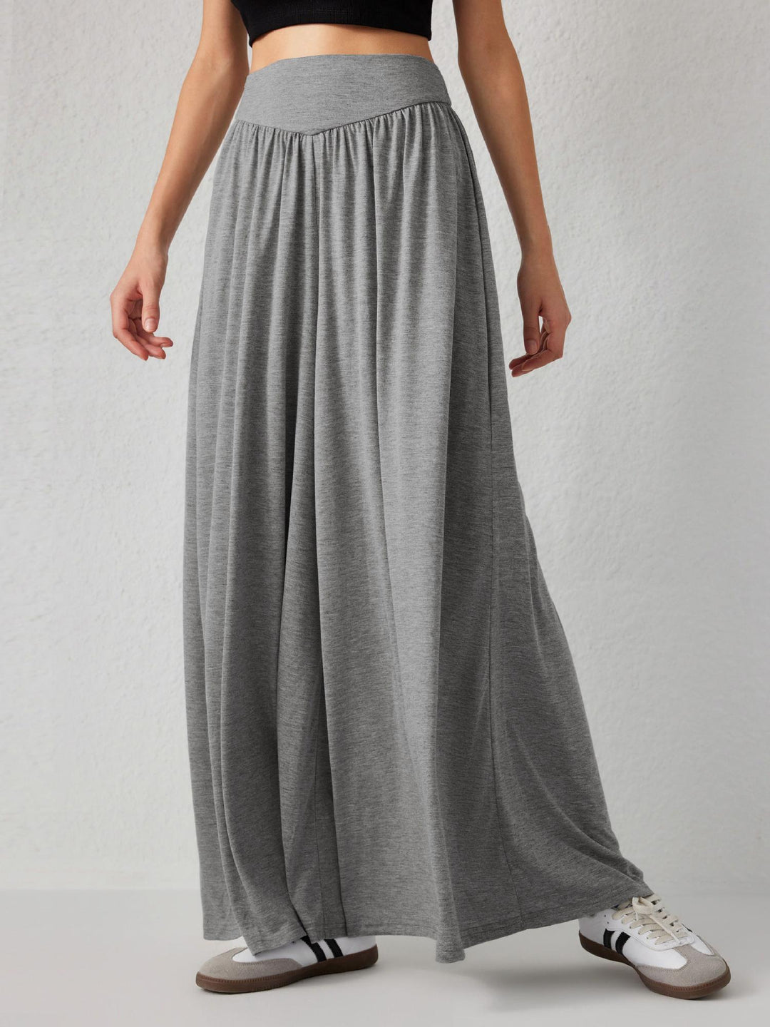 Exaggerated Grey Flair Pants