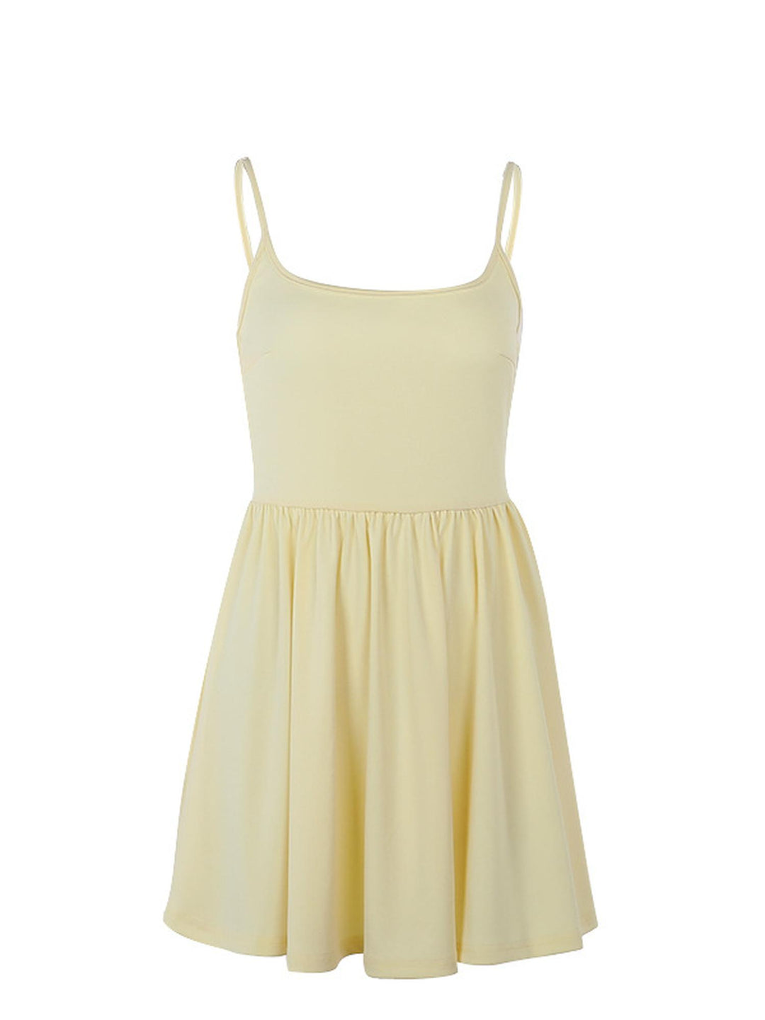 Cream Fit And Flare Mini Dress