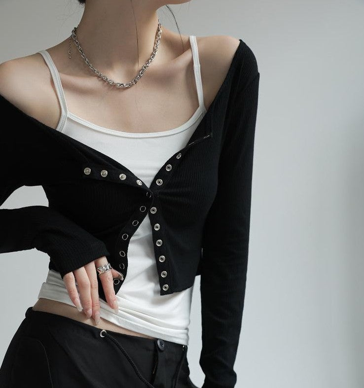 White Basic Solid Cami Top