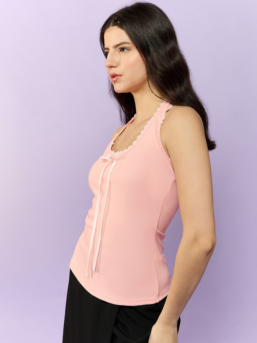 Pink Tank Top with Bow