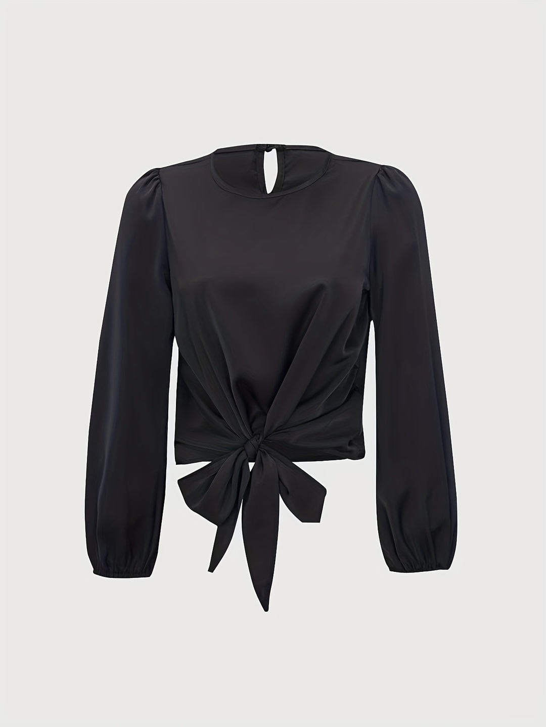 Black Top With Front Tie Up