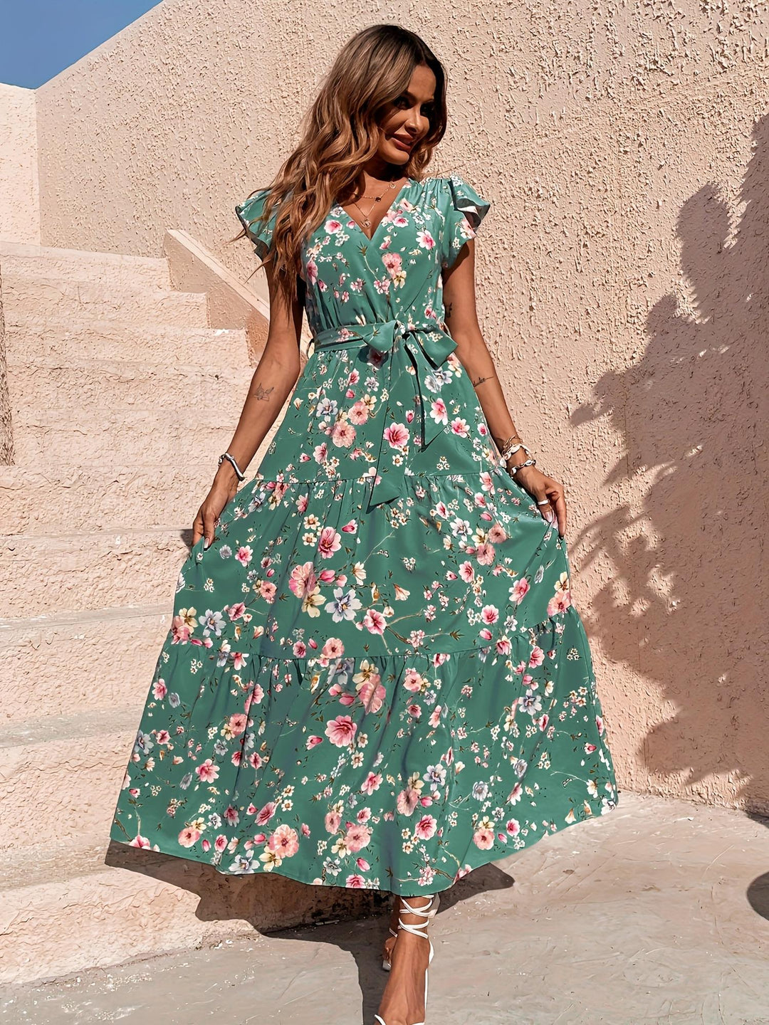 Floral Print Maxi Dress