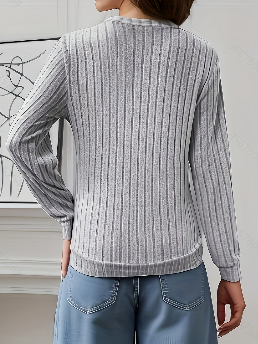 Grey Full Sleeves Front Zip Top