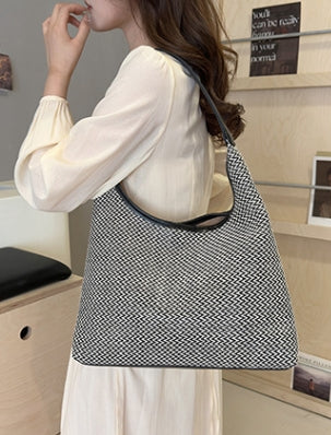 Grey Textured Slouch Hobo