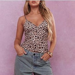 Brown Animal Printed Camisole