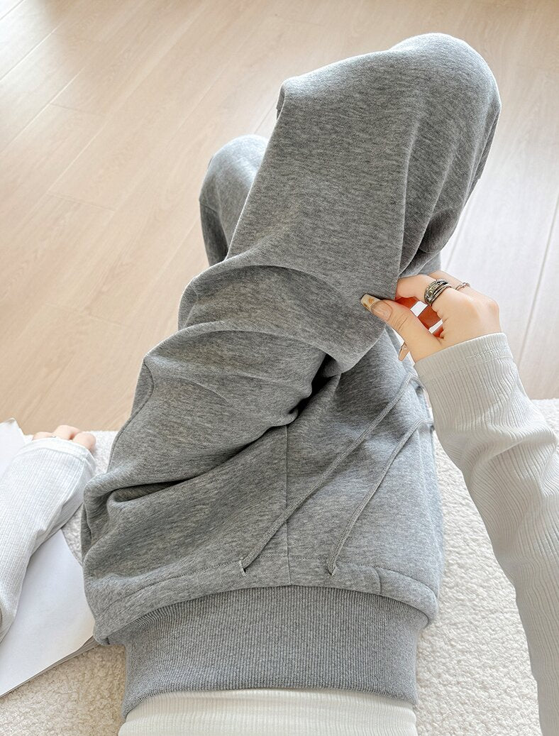 Charcoal Baggy Fit Elasticated Drawstring Joggers