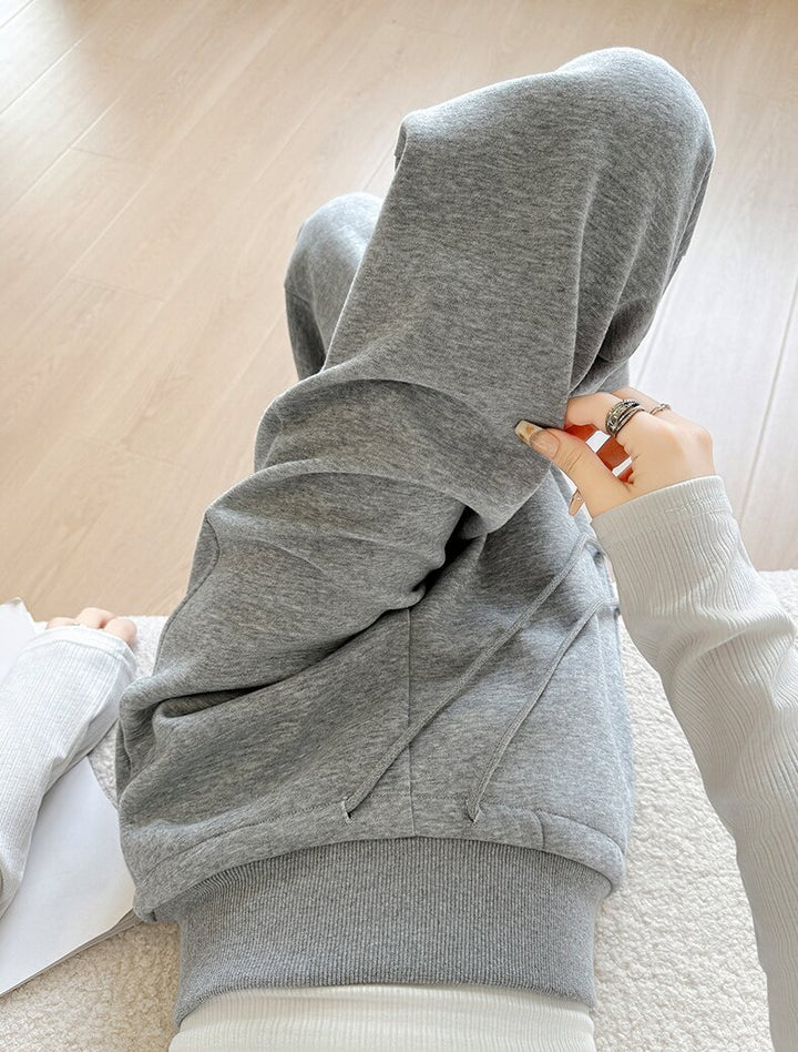Charcoal Baggy Fit Elasticated Drawstring Joggers