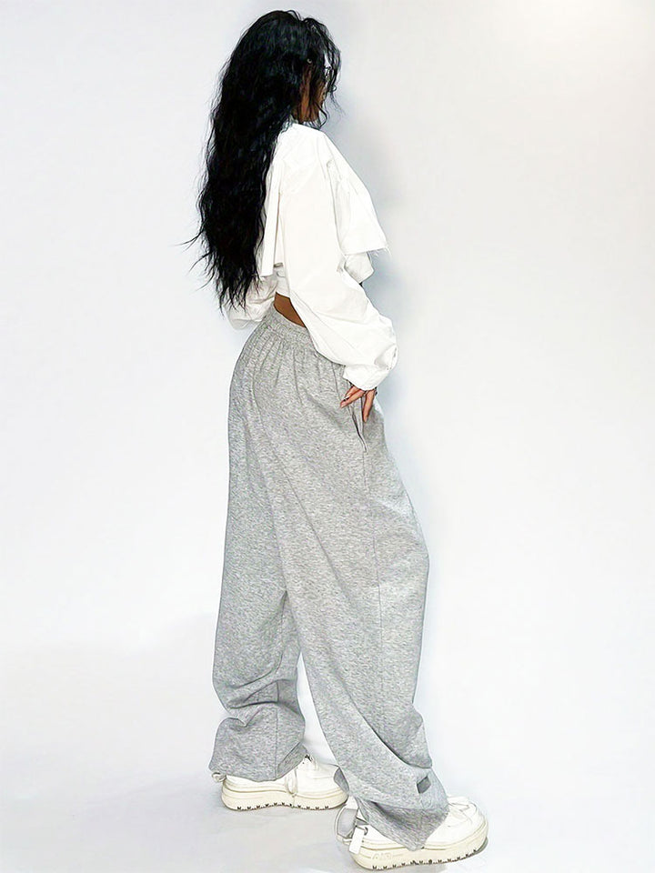 Grey Pull On Sweatpants