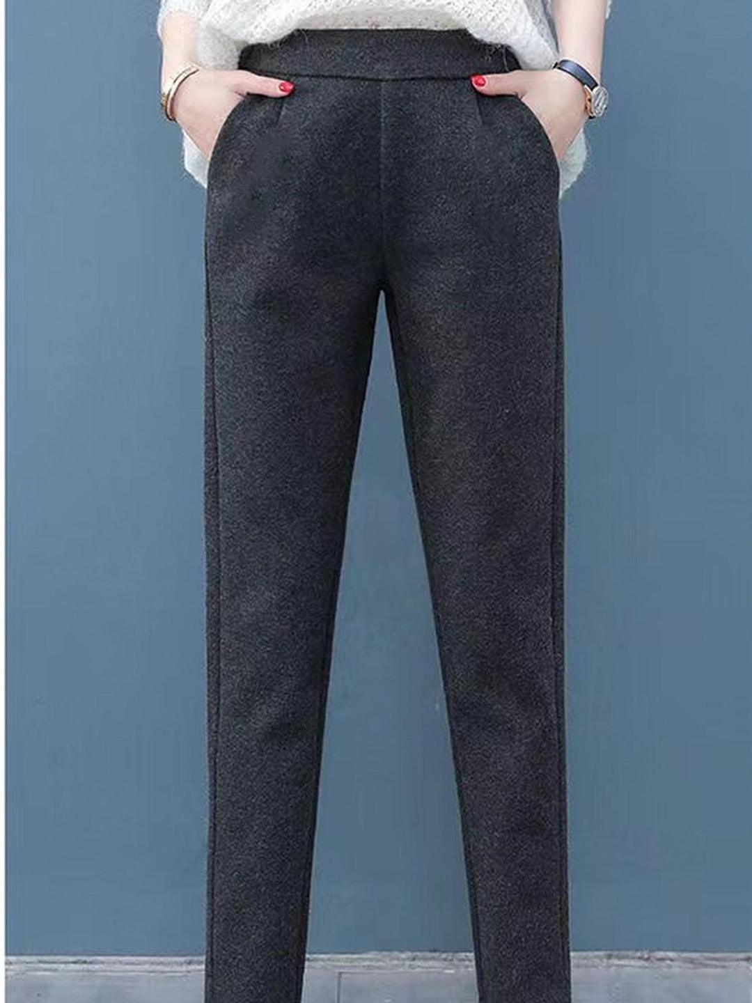 Grey Carrot Trousers