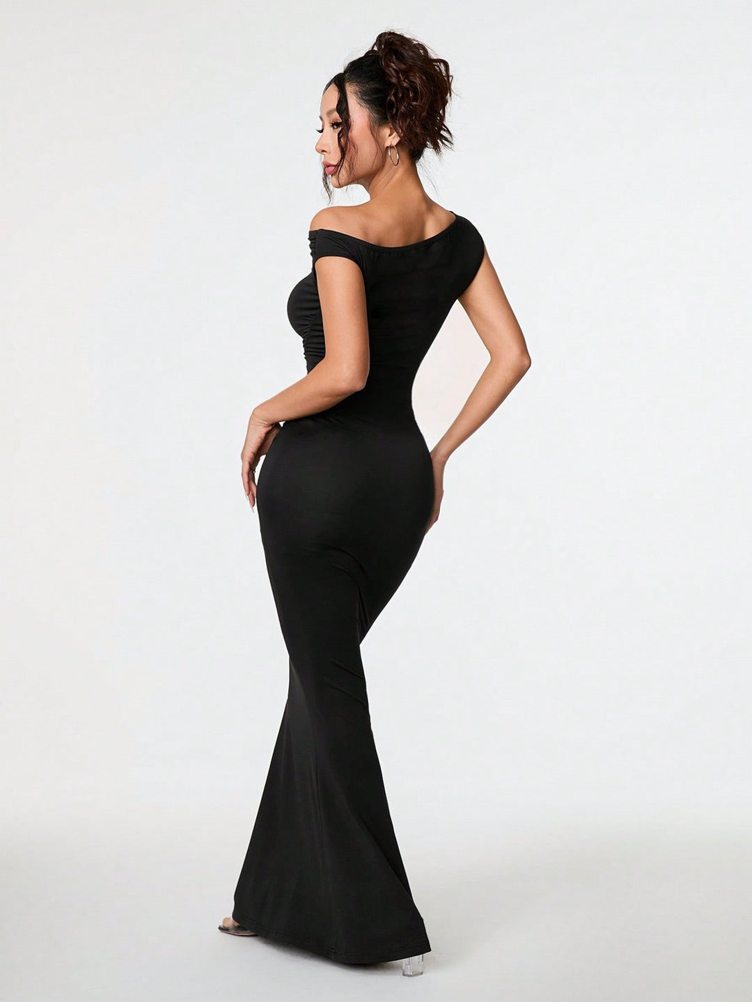 Black One Off Shoulder Dress